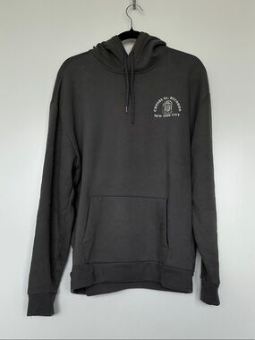 Hollister Men’s Charcoal Gray Hoodie — Crosby St. Records Graphic